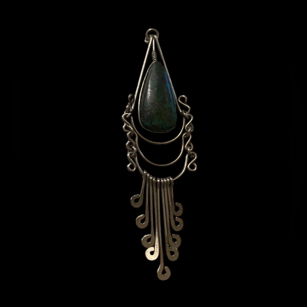 Vintage Dangling Stone Pendant #7793 - Picture 2 of 7